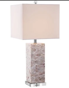 Lighting Collection Homer Nautical Coastal Beach House Ivory Shell 26-inch Be... - Picture 1 of 3