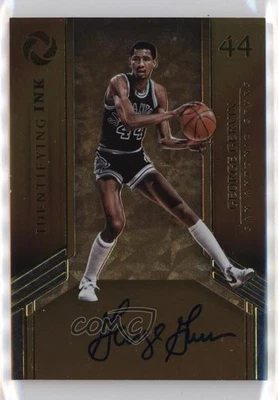 2017-18 Panini Opulence Identifying Ink /35 George Gervin #II-GGV Auto HOF - Image 1 of 2