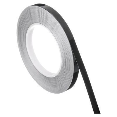 Lámina autoadhesiva azulejo pegatina 0,4 pulgadas x 55 yardas decoración hueco negro Foto 1 de 4