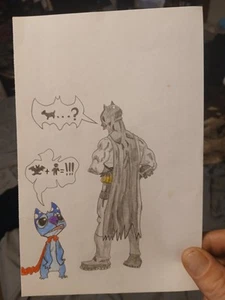 Stitch & Batman Drawing - Picture 1 of 1