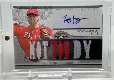 2014 Topps Triple Threads Auto Relics Todd Frazier /18 #TTAR-TF4 - Image 1 of 3