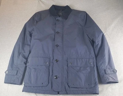 J Crew Highland Coast Jacket Mens M Coat Parka Blue Plaid Primaloft Ripstop  Foto 1 de 4