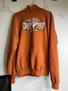 Texas Longhorns 2006 Rose Bowl National Champions Sweatshirt Hoodie XL VG - Picture 1 of 4