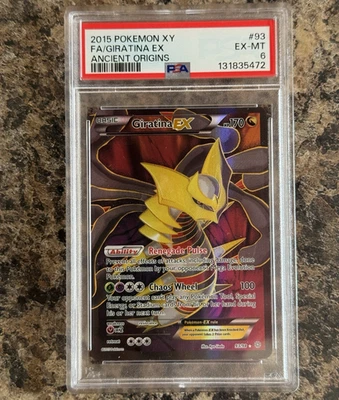 2015 POKEMON XY ANCIENT ORIGINS #93 FULL ART/GIRATINA EX PSA 6 - Image 1 of 2