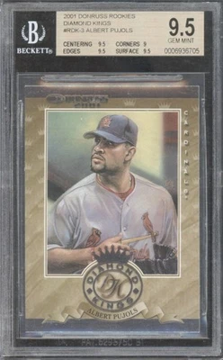 Donruss Rookies Diamond Kings Albert Pujols 2001 #RDK3 RC gema como nueva BGS 9,5 Foto 1 de 2