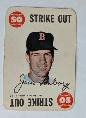Jim Lonborg Strike Out #14 of 33 1968 Topps Baseball Card - Image 1 of 4