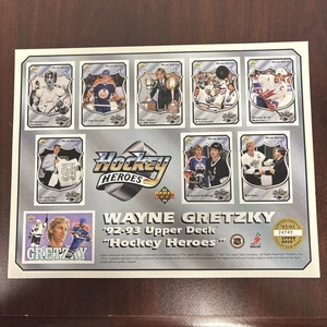 Wayne Gretzky 1992-93 Upper Deck Hockey Heroes Collector Series #24740 - Bild 1 von 2