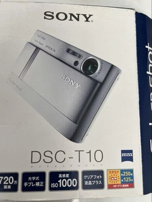 Sony DSC-T10 Compact Digital Camera with ZEISS Lens Rare Collectible - Image 1 of 4