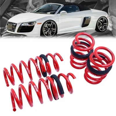 Megan Racing Red Euro Lowering Springs Kit For 06-15 Audi R8 Coupe Cabriolet - Image 1 of 4