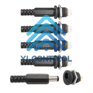 10Pcs 5.5x2.1mm 12V/3A DC Male Plugs +Female Socket Panel Jack Mount Connector - Picture 1 of 8