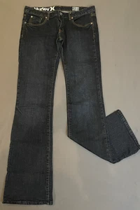 Hurley Bootcut Jeans Damen Gr. 27 Blau Low Rise Dark Denim - Bild 1 von 14