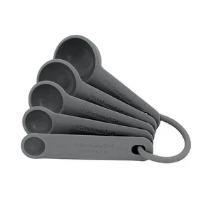 KitchenAid 5 Piece Measuring Spoon Set Charcoal Grey - Picture 1 of 6