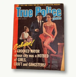 True Police Cases December Vintage Crime Magazine Girls Graft Gangsters Dec 1963 - Imagen 1 de 5