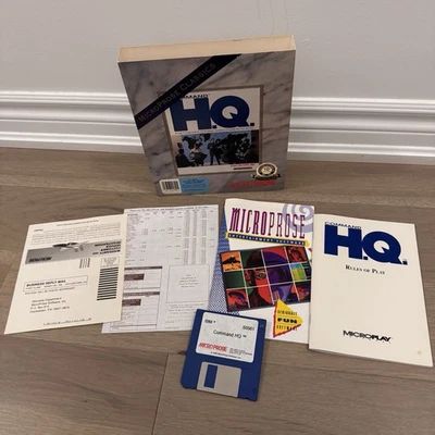 Command HQ Strategic Global Conquest MicroPose 3.5" Disks IBM PC 1990 - Image 1 of 4