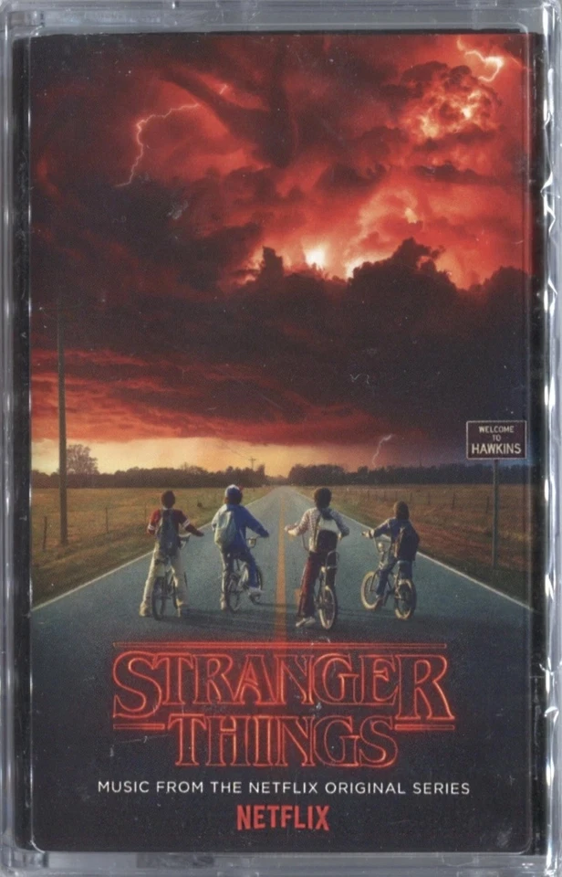 RED CASSETTE----  STRANGER THINGS Soundtrack from the Netflix  **IN HAND** - Image 1 of 3