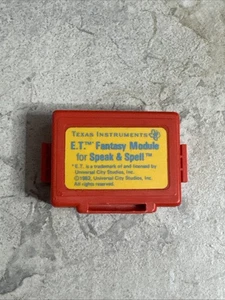 SPEAK & SPELL E.T. CARTUCHO FANTASY MODULE ET WORD 1982 B18 - Imagen 1 de 7