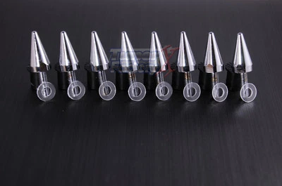 PARAFUSOS DE PARA-BRISA CROMADOS SPIKE FIT HONDA CBR929RR CBR954RR M5 X 16mm 8 peças - Imagem 1 de 2