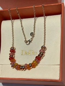 COLLANA DODO RONDELLE ARGENTO DORATO & PET - Foto 1 di 6