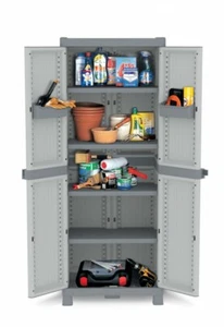 XL Kunststoffschrank Putzschrank Haushaltsschrank Schrank Gartenschrank NEU - Bild 1 von 3