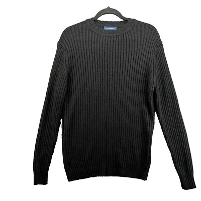 Suéter Adolfo Dominguez Mujer 6 54 Negro Mezcla Lana Acanalado Minimalista Neutro Foto 1 de 4