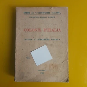 STORIA-SOCCO-COLONIE D'ITALIA E COLONIE EX GERMANICHE D'AFRICA-1926 - Picture 1 of 7