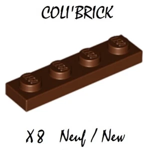 Lego 3710 - 8x Platte / Plate 1x4 - Braun / Reddish Brown - NEU NEW - Bild 1 von 1