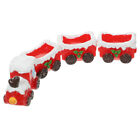 Miniatur-Weihnachtseisenbahn-Set aus Kunstharz für Tische - Weihnachtsfeier