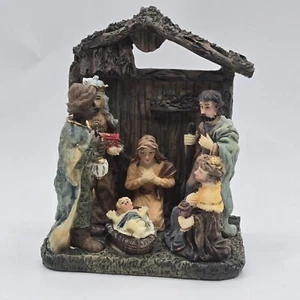 Dicksons Vintage Nativity Set Wall Or Table Top Resin - Picture 1 of 8