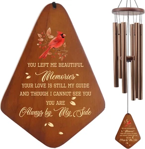 Memorial Sympathy Wind Chimes, Loss of Loved Ones, Cardinal Chime, Memorial Gift - Picture 1 of 11