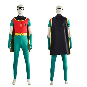 Cosplay Adolescentes Titanes Robin Monos Capa Máscara Halloween Superhéroe Traje Disfraz - Imagen 1 de 9