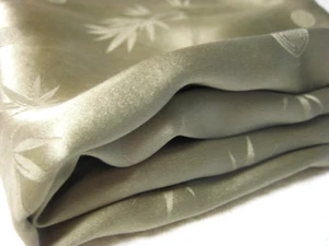 NEW Vintage 100% Chinese Silk Premium Charmeuse Sewing Fabric Bamboo Taupe 1.75Y - Picture 1 of 10