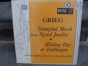 BAVARIAN SYMPHONY ORCH. 10"-INCH LP - " GRIEG " 1952 DECCA RECORDS EXCELLENT - Picture 1 of 3