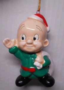 Vintage Looney Tunes ELMER FUDD Ceramic Christmas Ornament Dave Grossman Japan - Picture 1 of 6