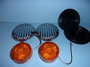 Ford 1936 rejillas de bocina de coche de pasajeros con kit de conversión de señal de giro 12 voltios - Imagen 1 de 2