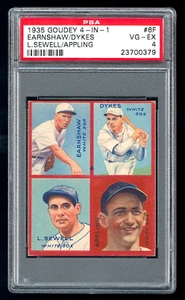 Tarjeta Jimmie Foxx 1935 Goudey 6F Luke Appling PSA 4 Chicago White Sox impresión corta - Imagen 1 de 2