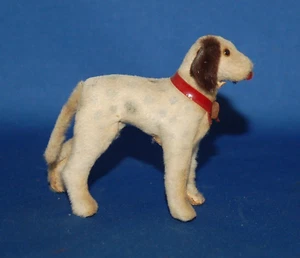 A lovely antique fur covered hound dog figure, long legs, smaller sz, Dalmatian - Picture 1 of 4