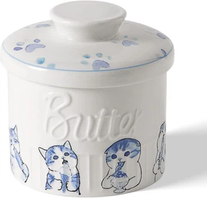 Butter Crock for Counter with Water Line, on Demand Spreadable Butter, Ceramic B - Picture 1 of 12