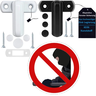 Fenstersicherung Fensterriegel Einbruchschutz Kindersicherung Fenster Alarm NEU