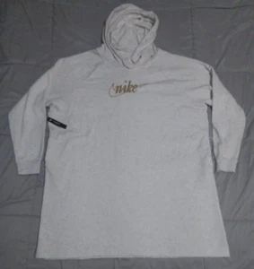 Nike Mens XXL Hoodie Loose Fit Big & Long Gold Emblem Pullover Size 2XL NWT - Picture 1 of 11