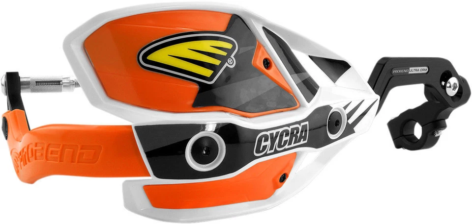 Cycra Ultra Probend CRM Wrap Around Handguards White/Orange 7/8 Handlebars - Image 1 of 1