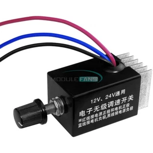 DC 12V 24V 10A Motor Speed Controller Switch Truck Fan Heater Control Defroster - Picture 1 of 7