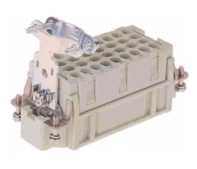 09000005340, Harting, Abrazadera de alivio de tensión, 2 tornillos M3, Tornillo de fijación M4 con arandela Foto 1 de 2