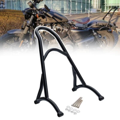 Respaldo negro brillante para pasajero Sissy Bar para Harley Sportster 883 1200 Super Low Foto 1 de 4