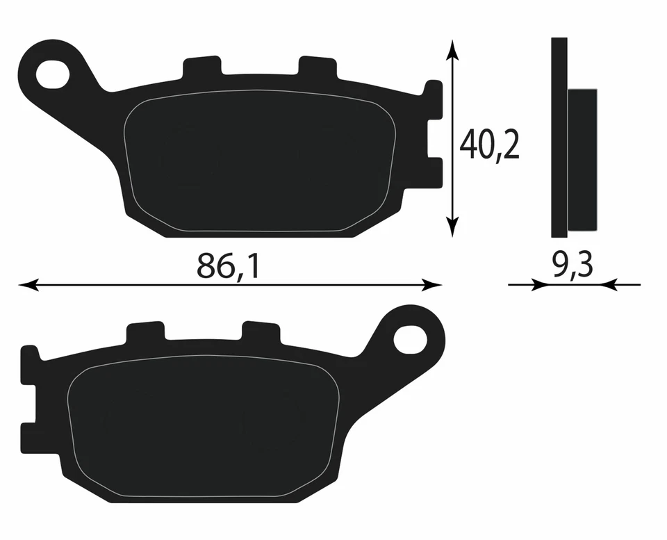 PASTIGLIA FRENO POSTERIORE 69101 44850 SUZUKI SV 650 S TOP FAIRING NO ABS L 2006 - Изображение 1 из 1