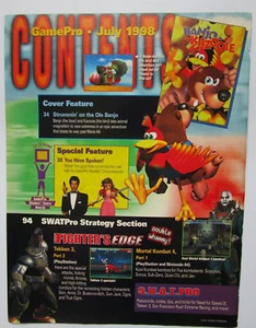 Vintage 1988 Video Game Print Ad - Banjo Koozie, Tekken 3, Mortal Kombat 4 - Bild 1 von 2