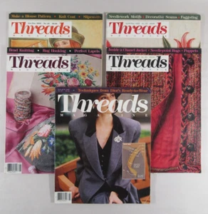 Threads Magazine Lot Of 5 Vintage 1989 And 1990 Good Condition - Picture 1 of 11