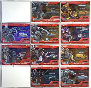 Transformers Movie Foil Chase Card Set 10 Cards Topps 2007