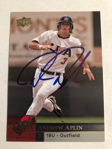 2009 Upper Deck USA Andrew Aplin #18U-AA RC Auto Signed Autograph