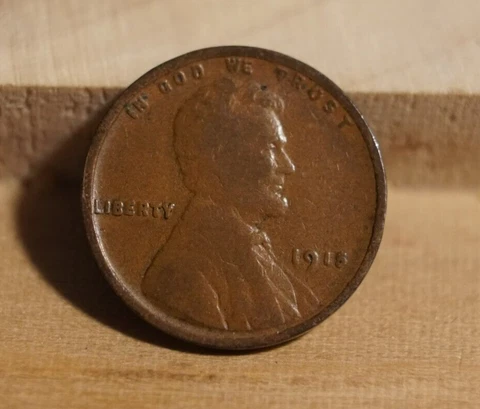 1915 US Lincoln Wheat Cent 1C Good (INV J) Cover