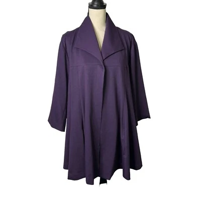 Cárdigan tejido Ponte manga 1/2 púrpura Spiegel Cape para mujer Plus 20 W NUEVO Foto 1 de 4